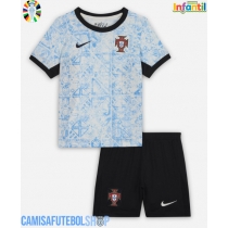 Camisa de time de futebol Portugal Replicas 2º Equipamento Infantil Europeu 2024 Manga Curta (+ Calças curtas)